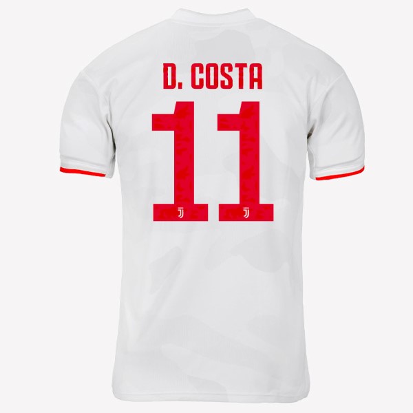 Camiseta Juventus NO.11 D.Costa Segunda equipación 2019-2020 Gris Blanco